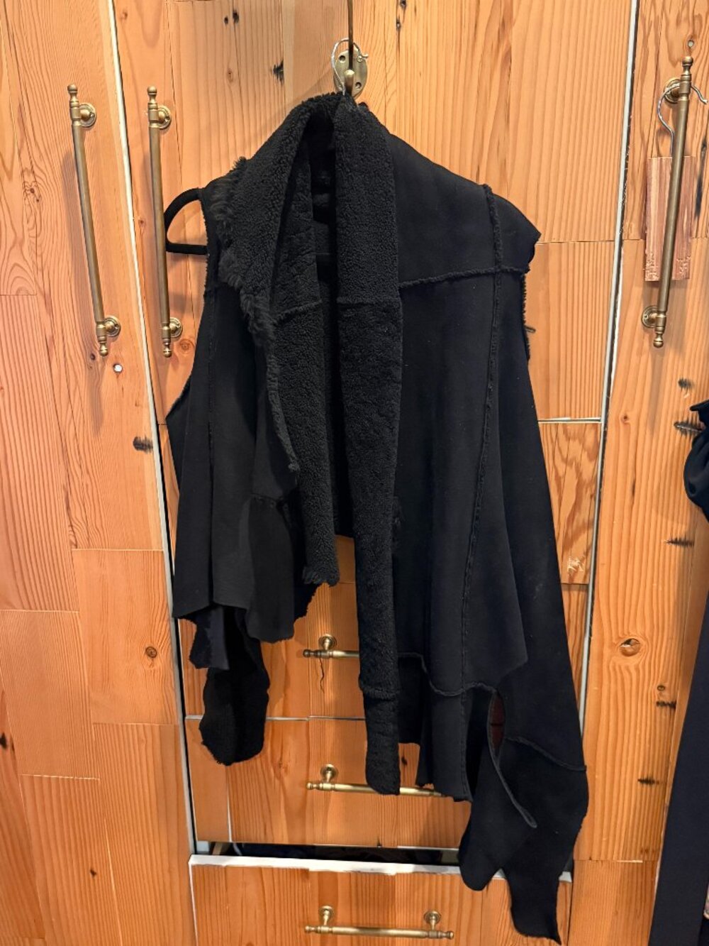 Ann Demeulemeester Black Suede Vest — Size L